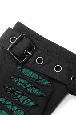 Woven Webs Emerald Armwarmers [GREEN] -Alchemy Store 005391