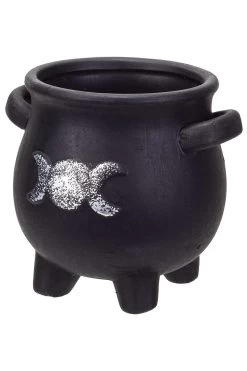 Triple Moon Cauldron Plant Pot -Alchemy Store 3ddsfdscopy