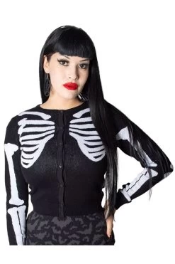 Skeleton Ribcage Bones Cardigan
