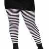 LEG AVENUE Striped Tights [Plus Size]