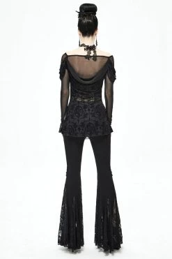 Netherworld Draped Shoulder Top -Alchemy Store 909u09udeewfwfww