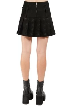 Tripp NYC Super Rocker Skirt [Black/Black] -Alchemy Store AF2271 BLKBLKSILVER B 1000x e613a3e6 d9f4 4167 ad38 8bf9e14fa7c8