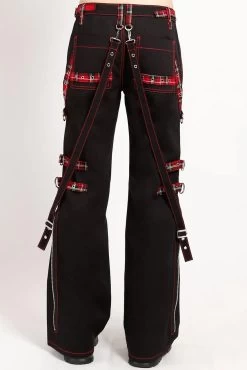 Tripp NYC Punk Rock Riveter Pants [Black/Red Plaid] -Alchemy Store AF4293 BLKREDPLD B 1000xcopy