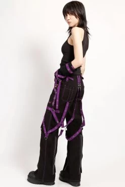 Tripp NYC Multi-Eyelet Pants [Black/Purple] -Alchemy Store AF4360 BLKPURP FULL 1000xcopy