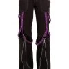 Tripp NYC Multi-Eyelet Pants [Black/Purple] -Alchemy Store AF4360 BLKPURP F 1000xcopy