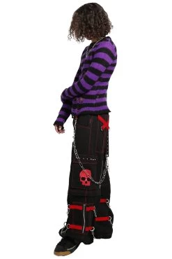 Tripp NYC Skull Bondage Pants [Black/Red] -Alchemy Store AF7049M BLKRED FULL 2 1000x 6bc0d504 c010 4ea6 a858 1d0c4f141cb4