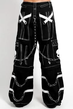 Tripp NYC Skull Bondage Pants [Black/White] -Alchemy Store AF7049M BLKWHT B 1000xcopy