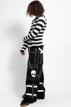 Tripp NYC Skull Bondage Pants [Black/White] -Alchemy Store AF7049M BLKWHT FULL 1000xcopy