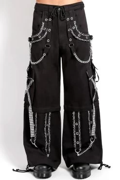 Tripp NYC Peep Dark Street Pants [BLACK/WHITE]