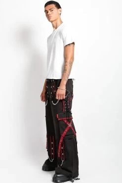 Tripp NYC Peep Dark Street Pants [BLACK/RED] -Alchemy Store AF7123M BLREDGING FULL 1000x 6996602b 0148 4e69 b6dc d16ca517e699