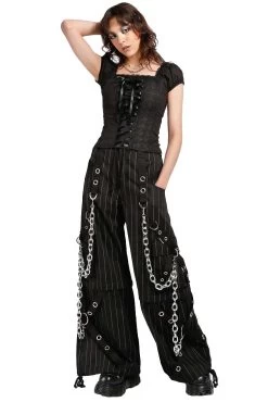 Tripp NYC Power Chain Pants [PINSTRIPE] -Alchemy Store AF7242MP BLKWHT G FULL 1000x 59639541 2436 4bb0 b48e a38f74fc58b1