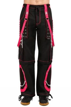 Tripp Step Chain Pants [Black/Pink]