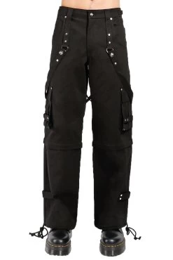 Tripp Zip Off Crush Pants [Black/Black]