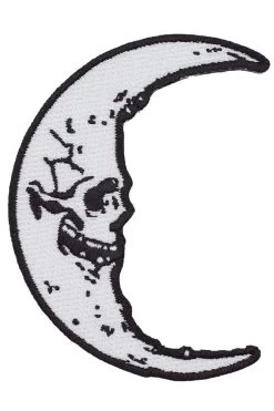 Skull Crescent Moon Patch -Alchemy Store ALSOMOON