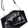 Vampira Skull Kiss Lock Deluxe Coffin Handbag -Alchemy Store BGKLCVA