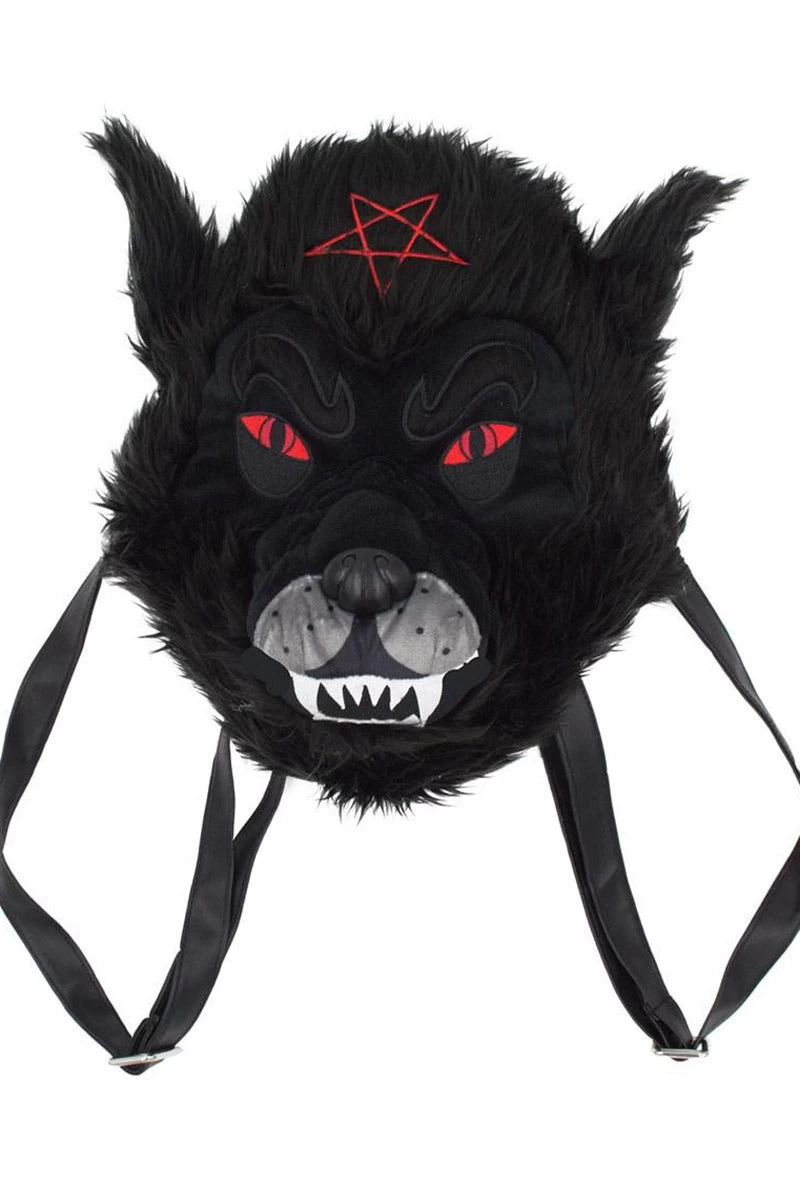 Wolfhead Plush Purse / Backpack 3 Wolfhead Plush Purse / Backpack