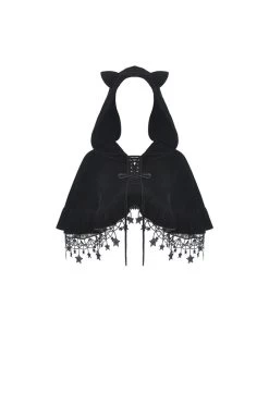 Night Creature Velvet Cat Cape -Alchemy Store BW086 000