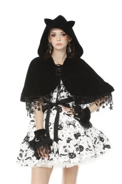 Night Creature Velvet Cat Cape
