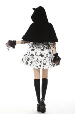 Night Creature Velvet Cat Cape -Alchemy Store BW086 109
