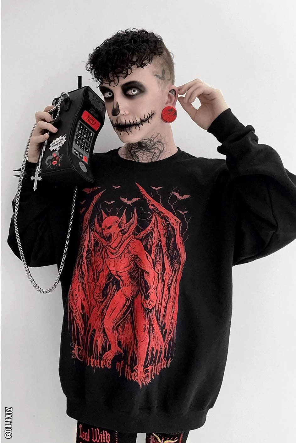 Creature Of The Night Sweatshirt 6 Creature Of The Night Sweatshirt - Image 4