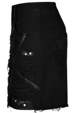 Little Black Raincloud Mini Skirt -Alchemy Store Emo Mini SKirt