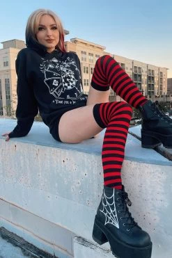 Alice In Wonderland Clock Hoodie [Zipper Or Pullover] -Alchemy Store Emo Pullover