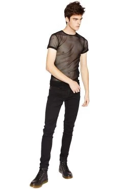 Tripp Short Sleeve Fishnet -Alchemy Store FN7109M BLK FL