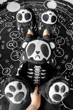 Skelekitty Slippers -Alchemy Store Goth Fashion Inspiration