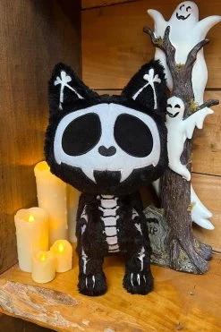 Skelekitty Plush Toy [Deluxe] -Alchemy Store Gothic Cute Stuffed Plush Toy
