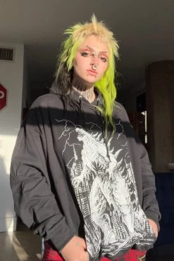 Gothzilla Hoodie [Zipper Or Pullover] -Alchemy Store Gothic Godzilla