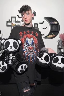 Skelekitty Slippers -Alchemy Store Gothic Slippers Womens