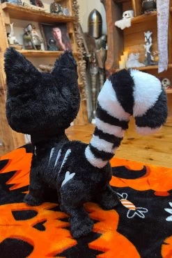 Skelekitty Plush Toy [Deluxe] -Alchemy Store Gothic Stuffed ANimal