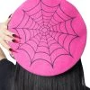 Web Beret Hat [PINK]