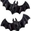 Lil Black Bats Hair Slides [Pair]