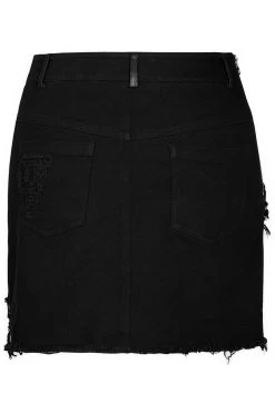 Little Black Raincloud Mini Skirt -Alchemy Store High Waisted SKirt