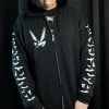 VF Bat Sleeves Zipper Hoodie 1 VF Bat Sleeves Zipper Hoodie -Alchemy Store Hoodie1