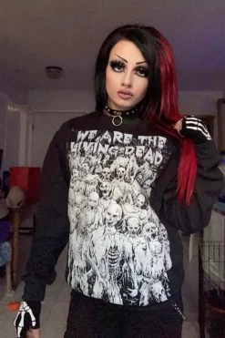 Living Dead Zombies Hoodie [Zipper Or Pullover] -Alchemy Store Horror Pullover