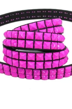 Punk Drunk Love Pyramid Stud Belt [Hot Pink] -Alchemy Store IMG 0959