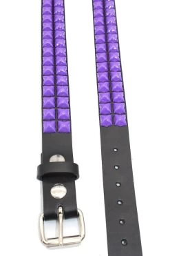Punk Drunk Love Pyramid Stud Belt [VF Purple]