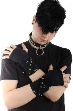 Tripp NYC Safety Pin Goth Arm Warmers -Alchemy Store IMG 1772