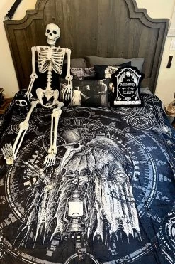 Plague Doctor Throw Blanket -Alchemy Store IMG 1783