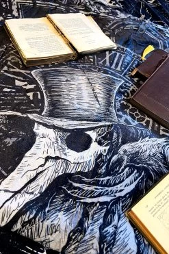Plague Doctor Throw Blanket -Alchemy Store IMG 1787
