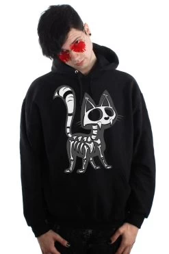 Skelekitty Hoodie [Zipper Or Pullover]