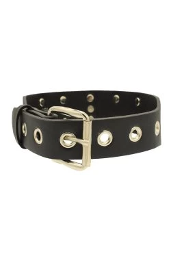 Razor Blade Bondage Black Leather Collar -Alchemy Store IMG 4932