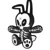 RIP Rabbit Enamel Pin -Alchemy Store IMG 6500