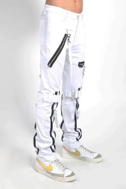 Tripp Asylum White Bondage Pants 12 Tripp Asylum White Bondage Pants -Alchemy Store IS267M WHITE S