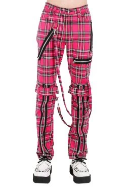 Tripp Bondage Pants [Pink Plaid]