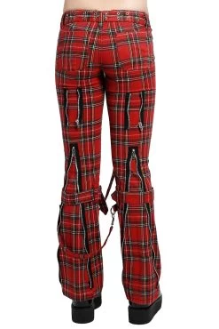 Tripp Ladies Bondage Pants [Red Plaid] -Alchemy Store IS267P REDPLD B