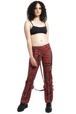 Tripp Ladies Bondage Pants [Red Plaid] -Alchemy Store IS267P REDPLD FULL 2
