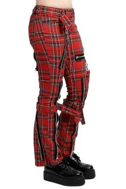 Tripp Ladies Bondage Pants [Red Plaid] -Alchemy Store IS267P REDPLD S